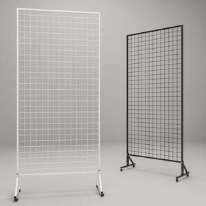 이동식 네트망 메쉬 진열대 전시 철망 스탠드 바퀴 메쉬망