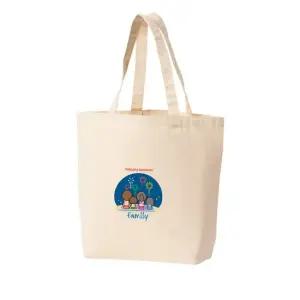 에코백 토트백 여름밤 불꽃놀이 가족 휴가 그림 다양한 사이즈