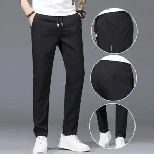 대학생패션 남자 세련된 밴딩 팬츠 일자바지 일상 외출복 4컬러