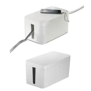 멀티탭 케이블 전선 정리함 소형 25x13cm 1P 화이트/전기선/정리/멀티콘센트/박스/보관함/케이스/용품