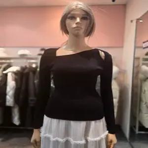 [에고이스트] 언발 넥라인 포인트 슬림핏 골지 니트  ER1KL-260