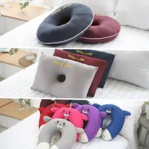 국산 굿럭 도넛베개 수달 C형 베개 도넛 방석