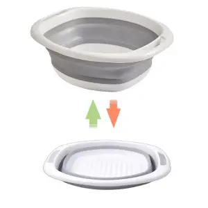 다용도 접이식 세수새아 고무대야 대형/세안바스켓/욕실대아/욕실세수대야/접이대야/접이식대아/접이형대야