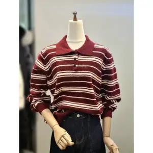 갤러리아 ab.f.z 카라넥 루즈핏 단가라 니트티 ACA1ZW31A