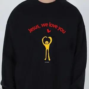 키밍 Jesus we love you 교회 단체복 긴팔티 맨투맨