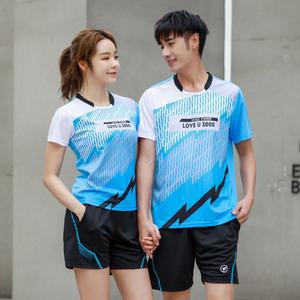 탁구유니폼 티셔츠 옷 남성 상의 탁구복 여성 세트 반팔