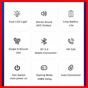 X15 TWS 게이밍 이어버드 무선 블루투스 이어폰 마이크 포함 베이스 오디오 사운드 포지셔닝 9D 스테레오