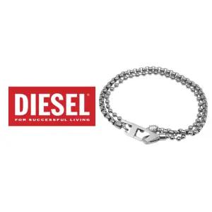 디젤 DX1473 스테인리스 D로고 더블 체인 팔찌 DX1473040