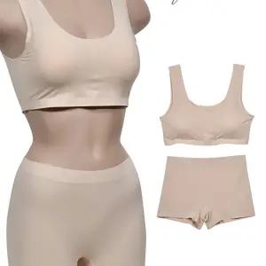 매력적인 심리스 스포츠 브라팬티 세트