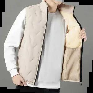 예쁜패딩조끼 남자 겨울 등산 캠핑 룩 코디 방한 기모 안감 조끼