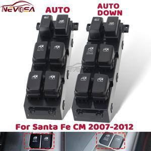 호환상품 현대 호환 산타페 CM 2007-2011 2012용 파워 윈도우 컨트롤 스위치 93570-2B000S4 앞뒤 유리 버튼