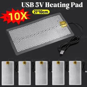 풋워머 발난로 온열기 1-10X 휴대용 온열 패드 USB 5V 히팅 히터 마사지용 몸발을 보온 해주는 겨울용