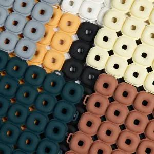 [OUOO2]오우투 PVC 굴 매트 6p 항균 미끄럼방지 욕실 베란다 화장실 매트