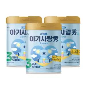 [25년 리뉴얼 용량 UP] 아기사랑수 3단계 800g X 3캔 (첫돌부터 24개월까지)