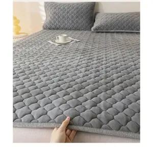 바닥요 겨울 따뜻한 얇은 매트 침대보 커버 침대 바닥 시트 싱글 두꺼운 토