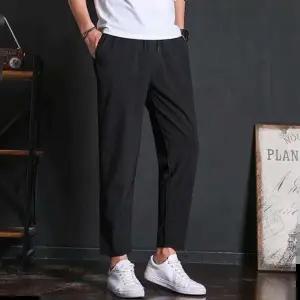데일리룩 남성 여름 얇은소재 깔끔한 밴딩바지