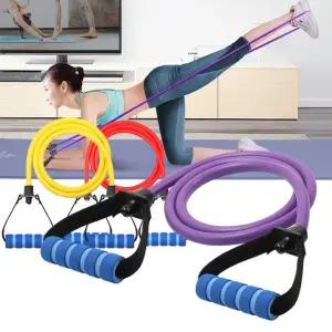 1자형튜빙밴드 근력 전신운동 홈트레이닝기구 헬스 어깨스트레칭