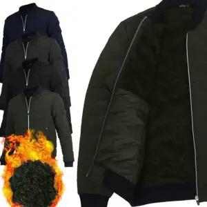보온성 3중 구조 양털 안감 패딩 항공자켓