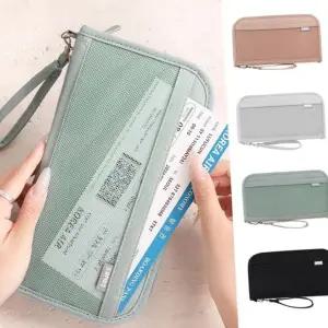 여행 RFID 핸드폰케이스 도난 방지 지갑형케이스 여권 지폐 수납 티켓 지갑