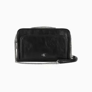 캘빈클라인 진 [CK ACC] 여성 CKJ 유틸리티 메탈 로고 더블집 카메라백 4K0004G UB1 - 블랙188361