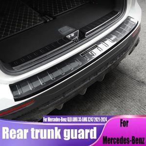 메르세데스-벤츠 GLB AMG 35 X247 2021-2024 트렁크 내부 및 외부 후면 가드 패널 자동차 인테리어 액세서
