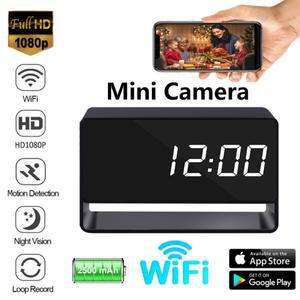 가정용 미니 시계 카메라 원격 보기 야간 투시  모션 감지 140 ° 광각 사진 비디오 녹음기 1080P
