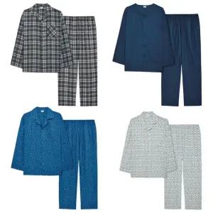 남성 긴팔잠옷 순면 주자직 나염 봄 가을 간절기 잠옷 파자마 상하 세트 선물