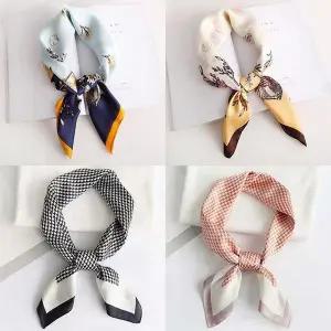 [셀러허브]유니크 패턴 10종 실크 스카프 SCF002 (S45927681)