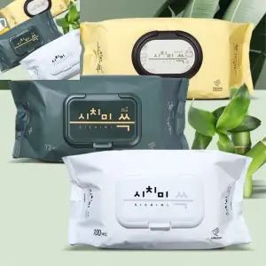 나타 유아티슈 대형엠보싱 물휴지 신생아전용 휴대포장 가정용 신생아샤워 두꺼운엠보싱 휴대용