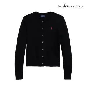 폴로 포니로고 자수 코튼 블렌드 가디건