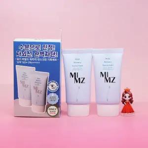 1+1 밈즈 마일드 워터리 썬스크린 화잘먹 썬크림 50mL + 50mL 도매수출가능
