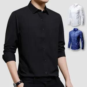 슬림핏 남자 와이셔츠 긴팔 정장 남방 드레스 가을 흰색 옥스퍼드 남성 카라 간절기 옥스포드