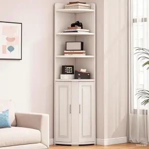 우드코너선반 삼각 캐비닛 벽부착 수납장 구석 침실 거실장 틈새 바닥형