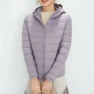 오리털 후드패딩 경량패딩 블랙 화이트 여성패딩점퍼