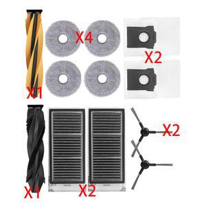 [호환] 드리미 모바 V50 울트라 로봇 청소기 메인 브러시 사이드 브러시 먼지 봉투 걸레 필터 예비 부품 키트 세트에 적용 가능