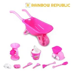 (핑크) 큰수레 모래놀이/피크닉/놀이터/창의/역할놀이/소꼽놀이/발달/유치원/놀이/유아/장난감/어린이/도구