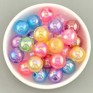 비즈톡 [BG-8-14]볼꾸파츠 아크릴볼 오로라믹스볼 12mm (컬러랜덤) 볼꾸비즈볼 키링용