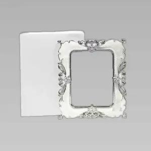 IS 태극 화이트 로즈큐빅 탁상거울액자 중