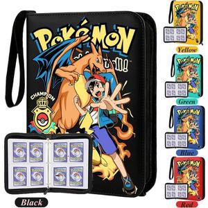 400 포켓몬 지퍼 앨범 카드 보관 책 큰 사이즈 리자몽 홀더 바인더 컬렉션 겐가 슬리브 보호용