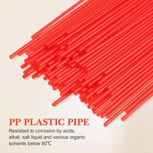 100PCS 녹 제거제 노즐 스프레이 캔용 작은 빨간색 튜브 윤활제 밀짚 정원 분무기 에어로졸 교체 팁 빨대