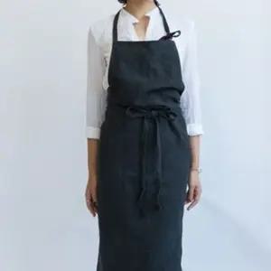 카페 공방 원피스형 앞치마 코튼 린넨 보육교사