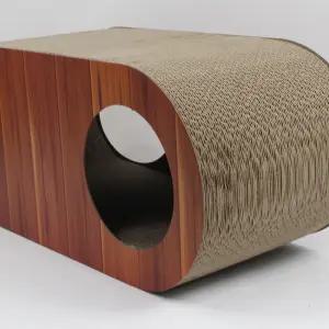 4면 스크래칭 고양이 스크래쳐 고양이하우스 캣스크레쳐 캣용품 고양이집 집