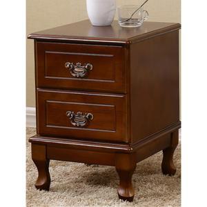 폭좁은 협탁 2단 현관 침대 갈색 소형 공간 황금호두 테이블 선반 간이 심플