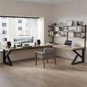 코너형 L자 컴퓨터 ㄱ자 좌측 공간분리   코너워크스테이션