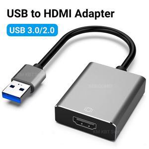 데스크탑 노트북 PC용 USB to HDMI 어댑터, 외장 USB 3.0 to HDMI 호환 컨버터, 비디오 어댑터 케이블, HD