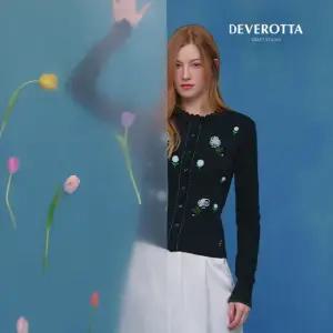 26SS 도도새 아플리케 플라워 골지 가디건