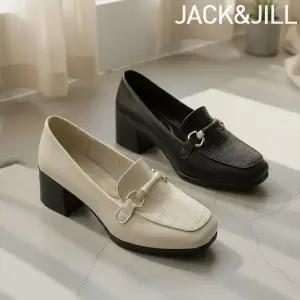 [잭앤질]잭앤질 5cm 체인 크로코 스퀘어 펌프스(JA6147)