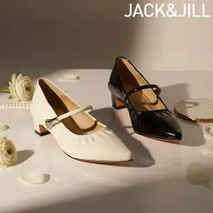 [잭앤질]잭앤질 블랙라벨 천연소가죽 셔링 펌프스(JA6138)