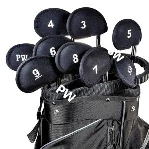 골프채 아이언커버 9P 세트 블랙 헤드커버