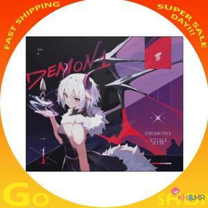 유키 에임 X 데몬1 글래스 마우스패드 FPS 게이밍 강화유리 카피 에디션 매끄러운 전문가용 내구성 선물